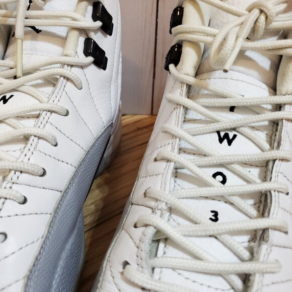 510815 108 Nike Air Jordan 12 Retro GS 'Wolf Grey' 7Y - Picture 3 of 6